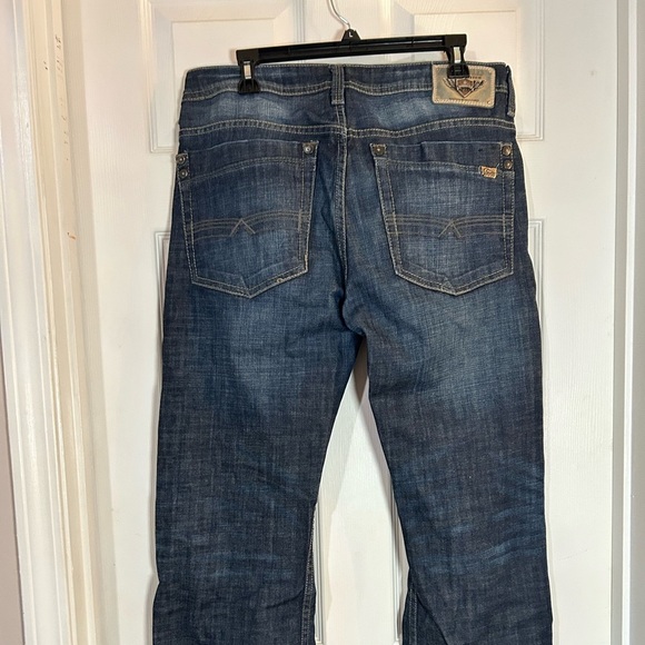 Buffalo David Bitton Blue Relaxed Jeans 34X32. 99% Cotton Men’s - Picture 5 of 15